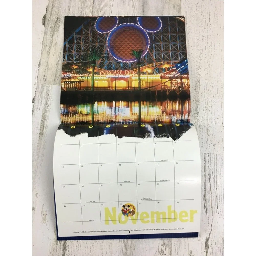 Walt Disney World 100 Years of Magic 2002 Wall Calendar Attraction Photos